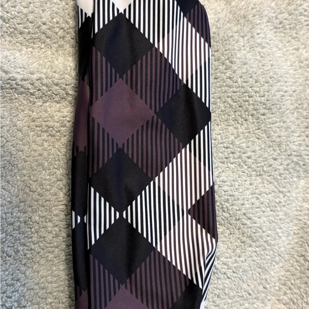 Constantly Varied Gear Plaid Headband - Purple, Black, and White